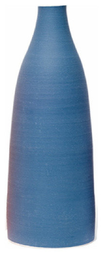 Contemporary Ceramic Vase Bottle, Medium, Green
