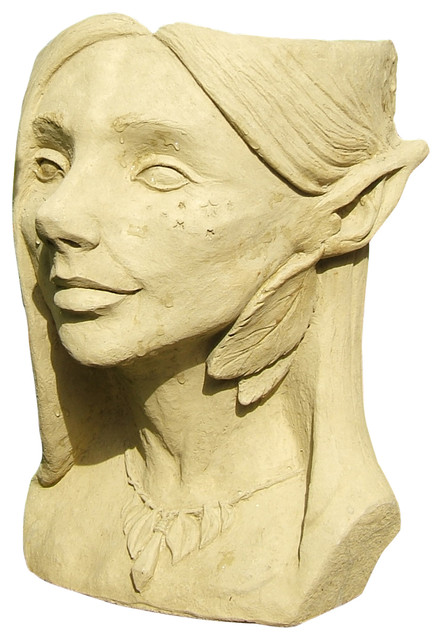 Fairy Head Planter Statue