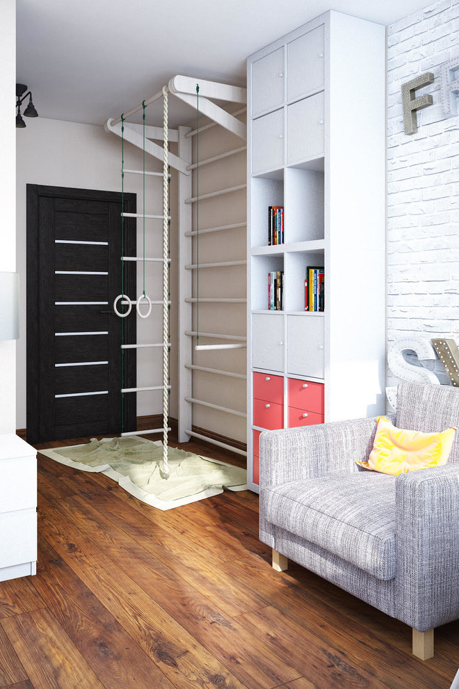 Проект жилой квартиры на улице Выборгская "легкий лофт"