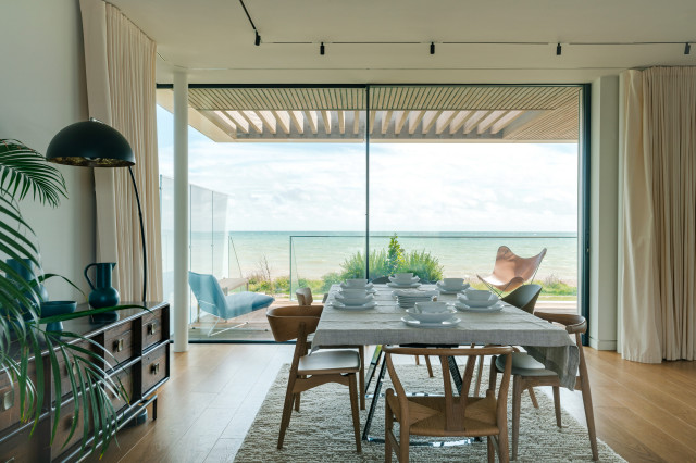 Beach Front Home coastal-dining-room