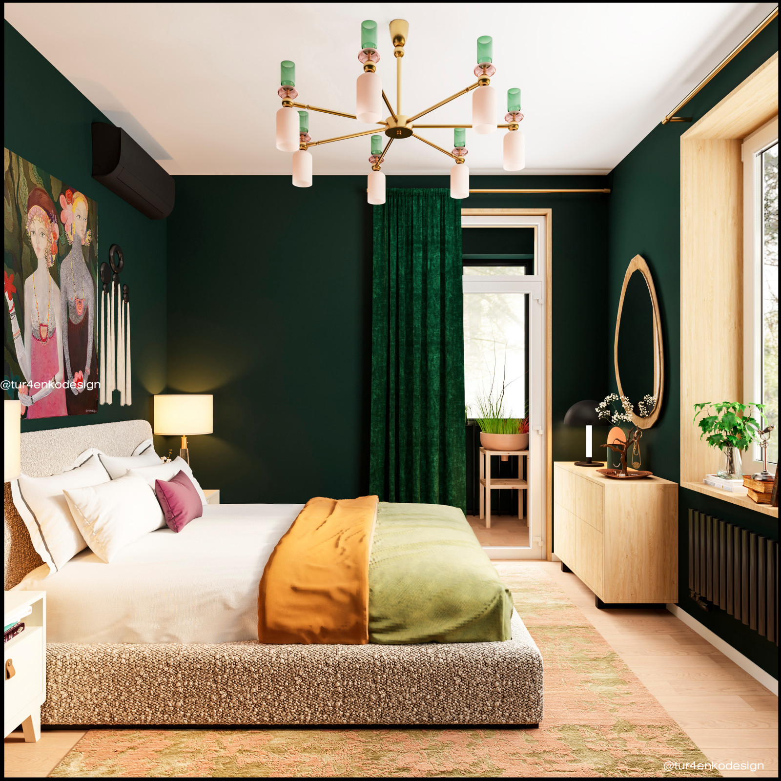 Дизайн 3хкомнатной квартиры в ЖК "Лесопарковый"