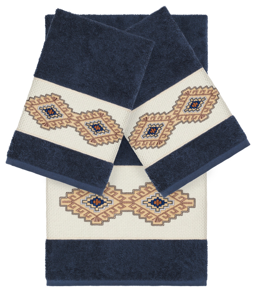 Gianna 3 Piece Embellished Towel Set