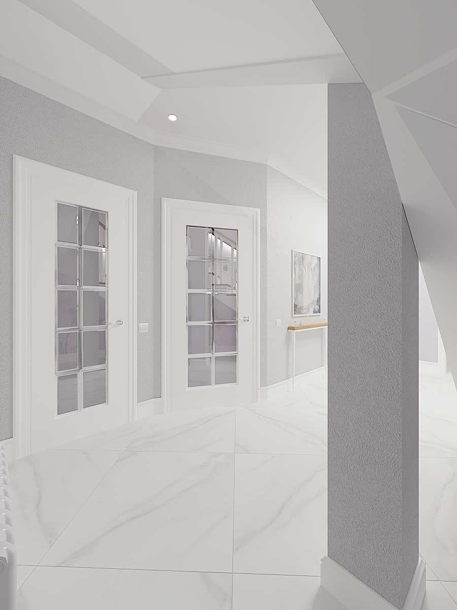 Современный интерьер, с элементами итальянской классики. Загородный дом