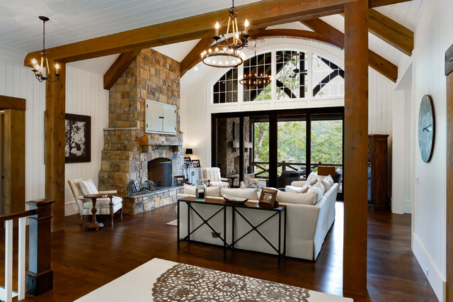 Lake Keowee Home modern-wohnbereich