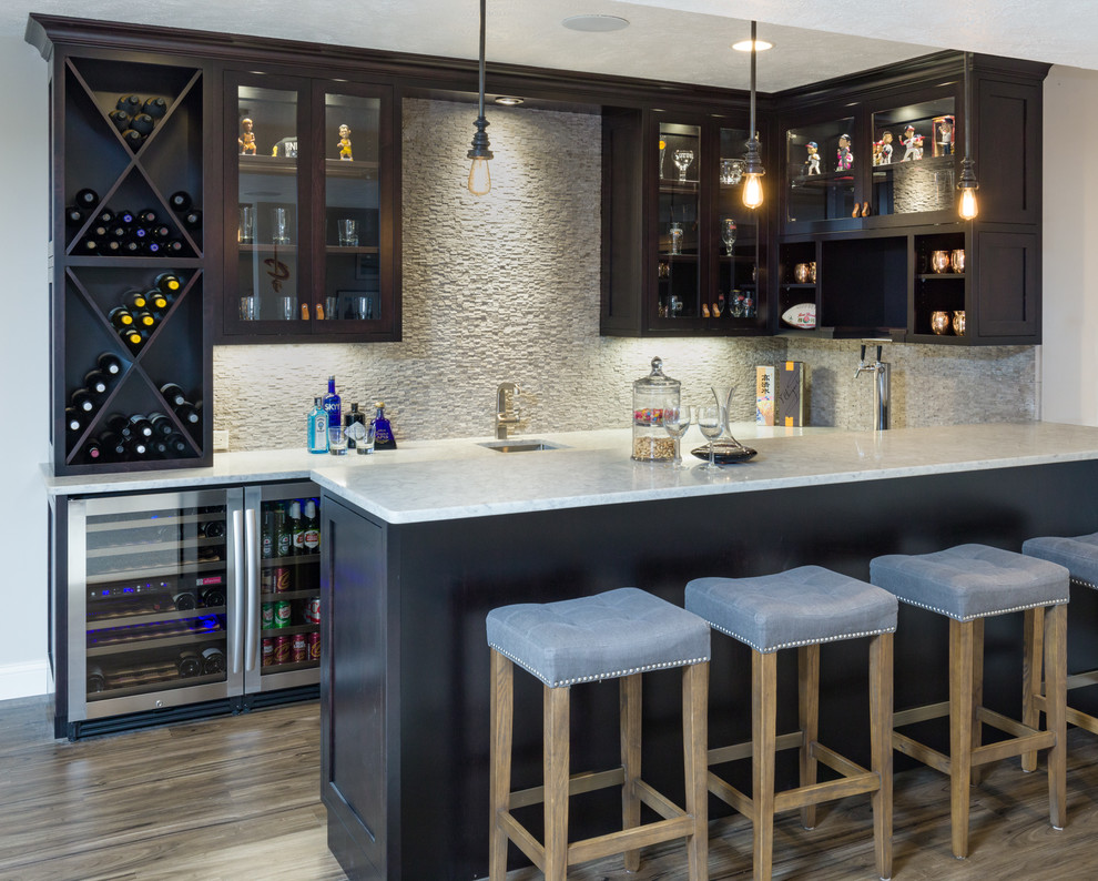 Transitional - Transitional - Home Bar - Cleveland - by Mabry Design ...