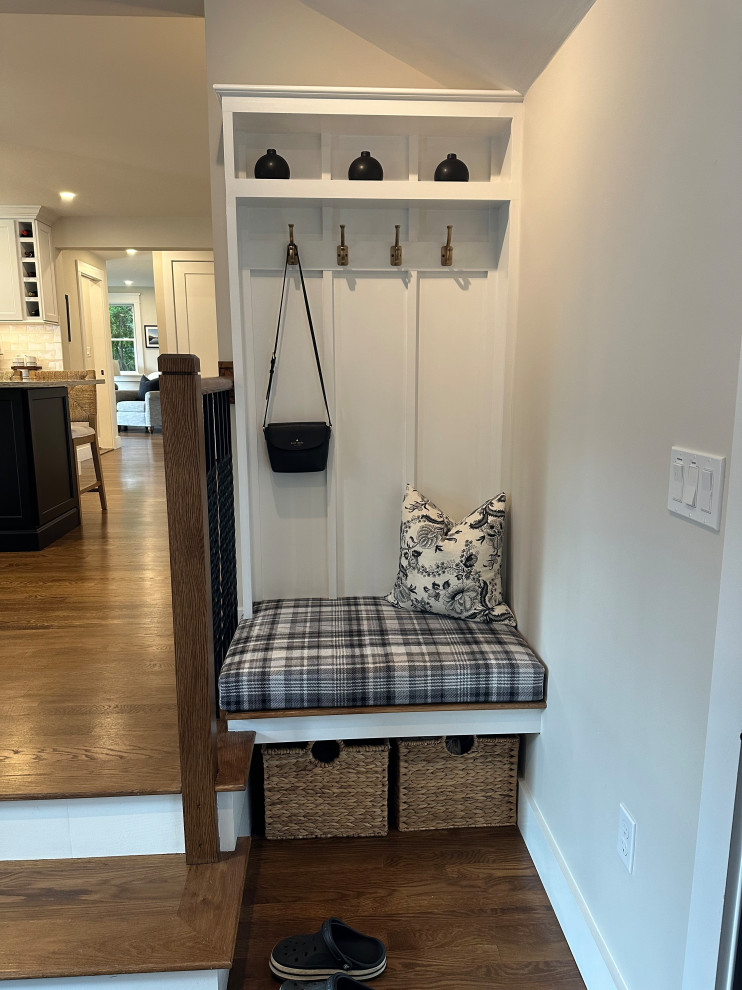 Inspiration for a transitional entryway remodel in Boston