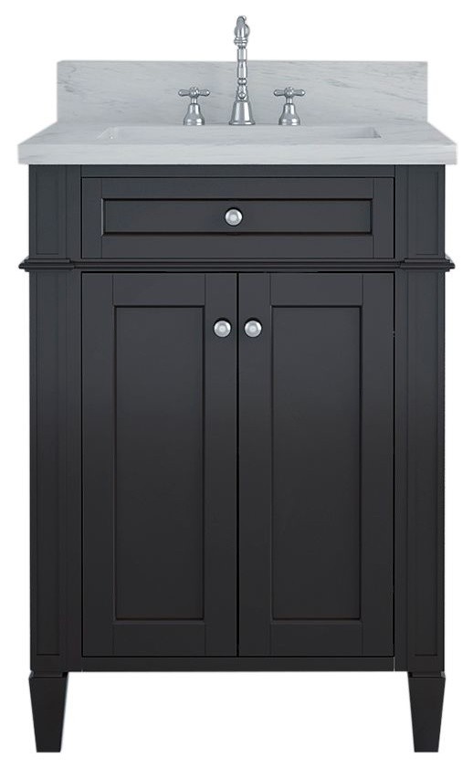 Allentown 24" Single Bathroom Vanity, Espresso Transitional
