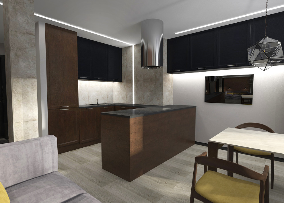 Кухня-гостиная для молодой девушки