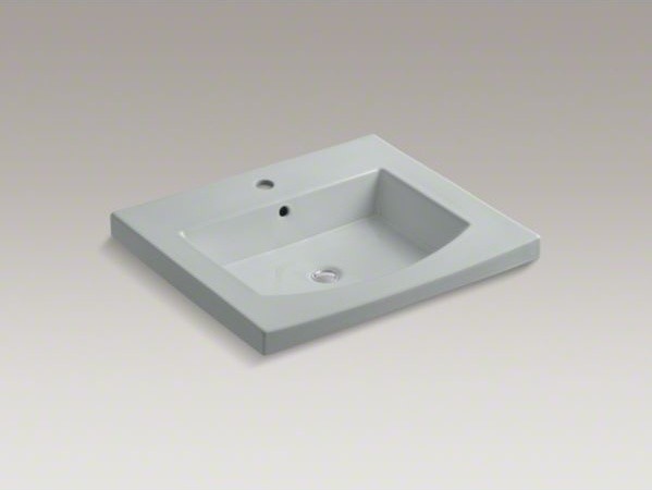 KOHLER Persuade(R) Curv vanity-top bathroom sink with single faucet hole
