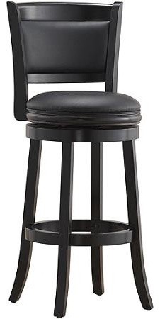 Colinas Swivel Bar Stool Black Transitional Stools And 24 Augusta Swivel Stool Black