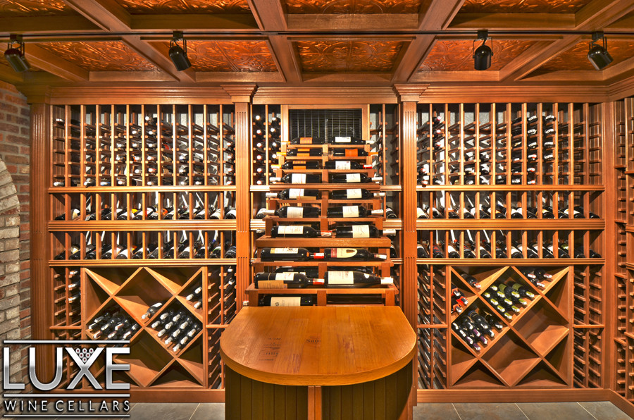Inspiration for a contemporary wine cellar in Seattle.