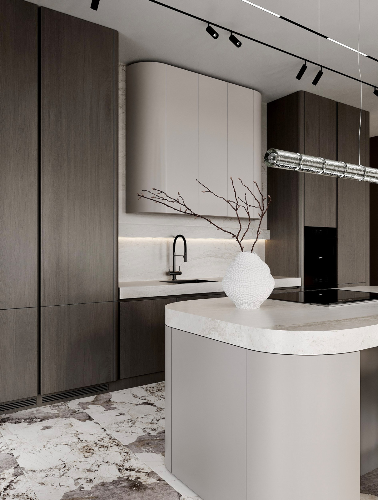 Просторная кухня-гостиная