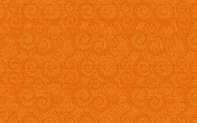 Swirl Tone-On-Tone Orange Rug, 7'6x12'