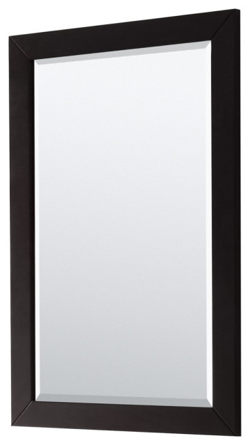 Daria 30" Espresso Single Vanity, Carrara Marble Top, Black Trim, 24 ...