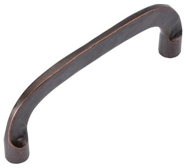 3 in. Hammered Iron Dark Antique Copper Cabinet Pull, Set of 10