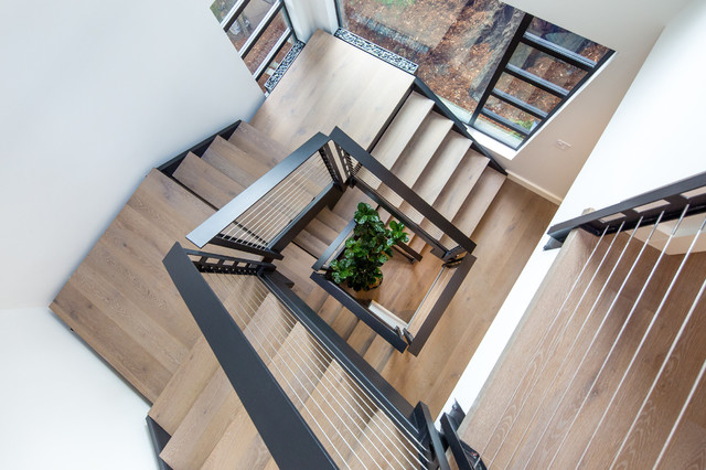 Residence, Mill Valley, California minimalistisch-treppen