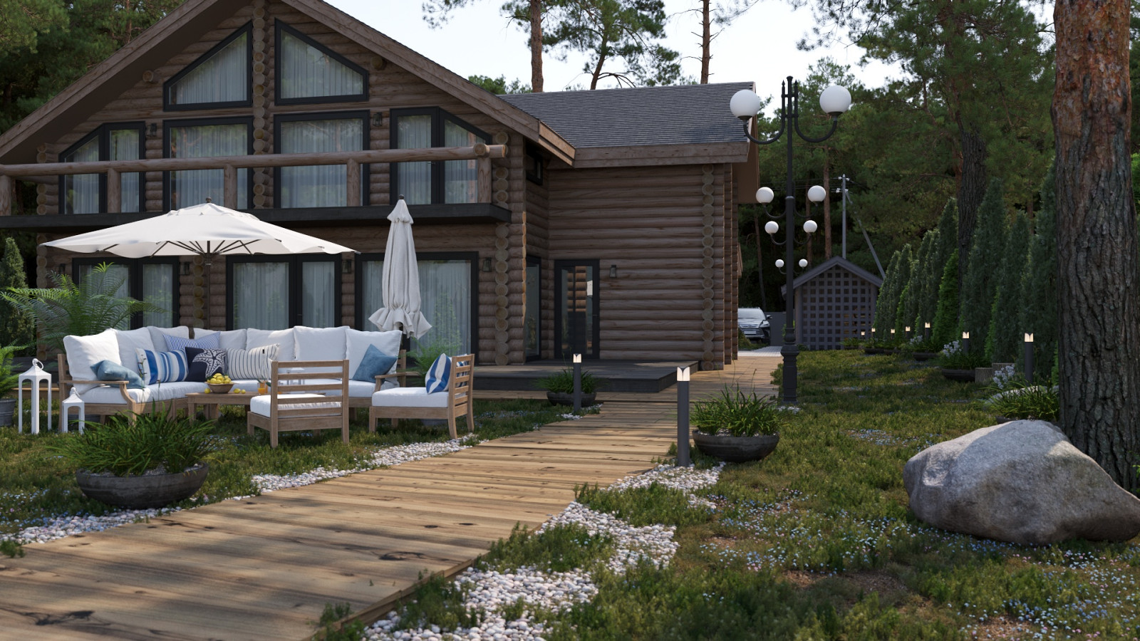 Дом для большой семьи с коммерческой баней