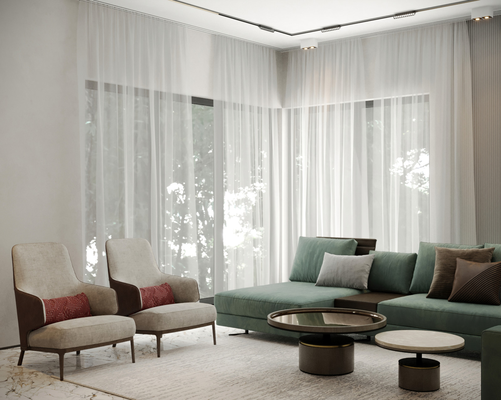 Загородный дом, минималистичный и строгий