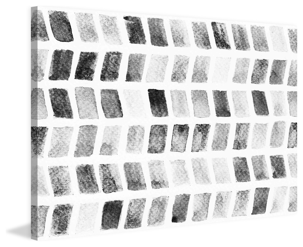 "Jumping Continuation" Painting Print on Canvas, 45"x30" Contemporary