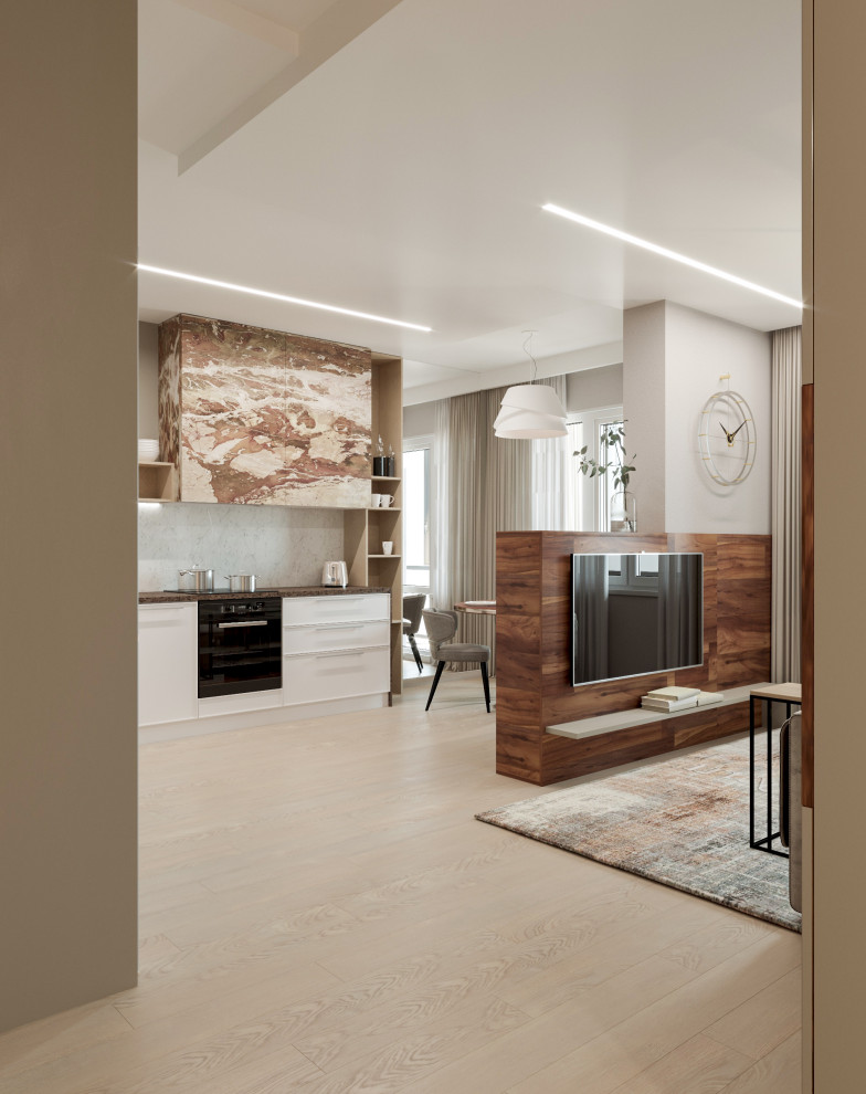 Современная квартира для молодой семьи.