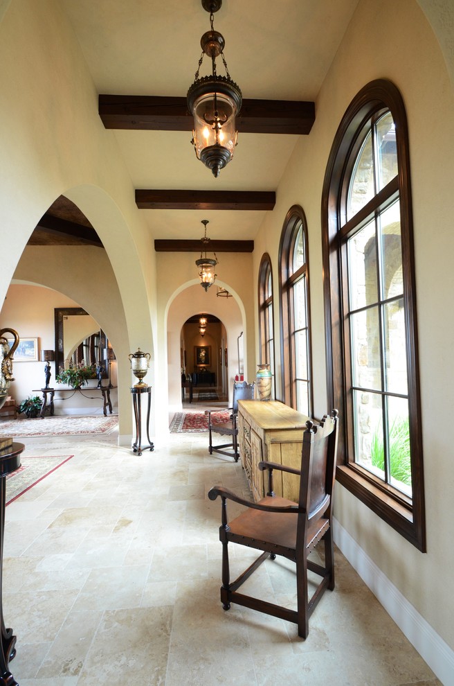 This is an example of a mediterranean hallway in Austin.