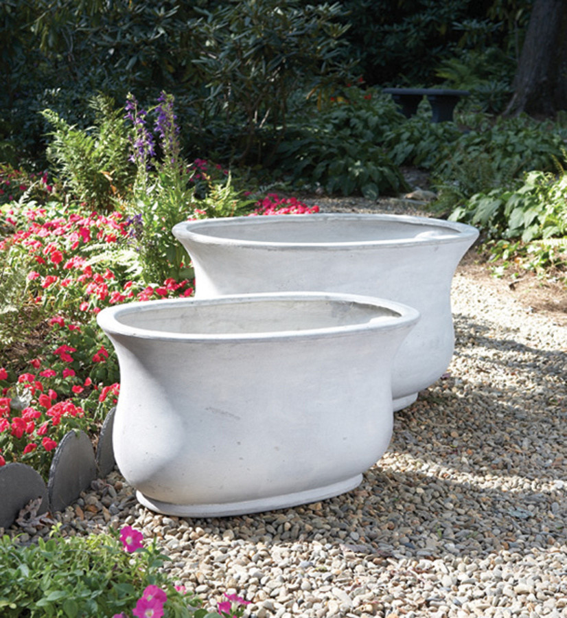 Sculpted Tubs Outdoor Planters Transitional Landscape Seattle