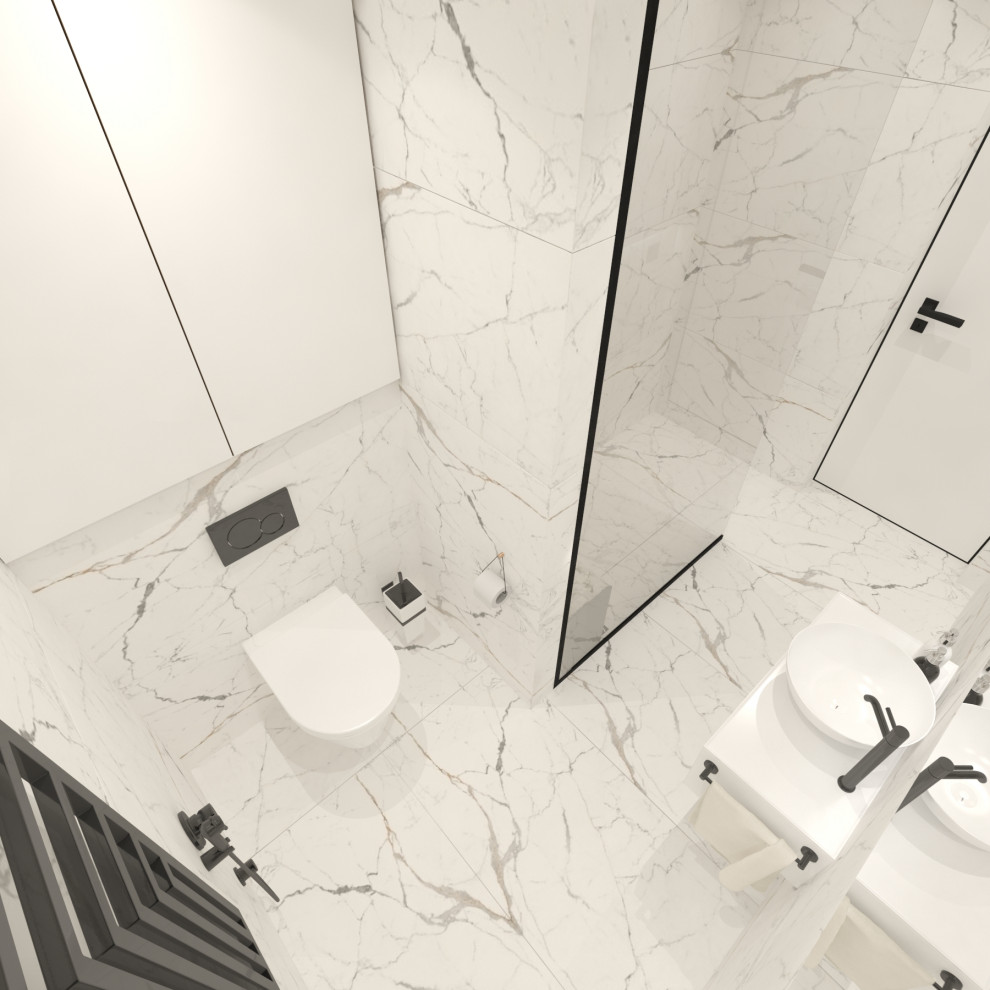 Душевая в квартире 140 кв.м.