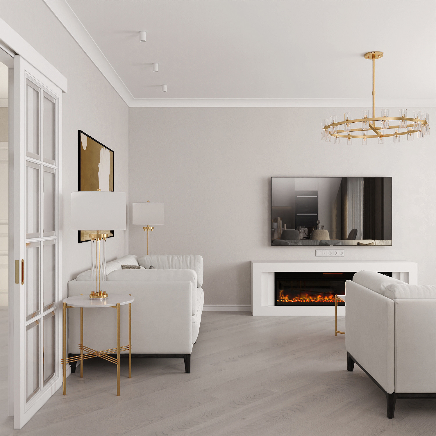 Дизайн-проект 3-х комнатной квартиры по улице Нарвская