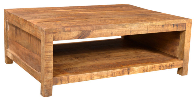 Vidaxl Antique Style Mango Wood Coffee Table Asian Tables Vidaxl Antique Style Mango Wood Coffee Table