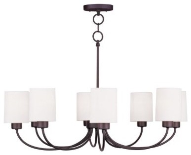Livex Sussex 5268-07 8-Light Convertible Chain Hang Chandelier / Ceiling Mount i