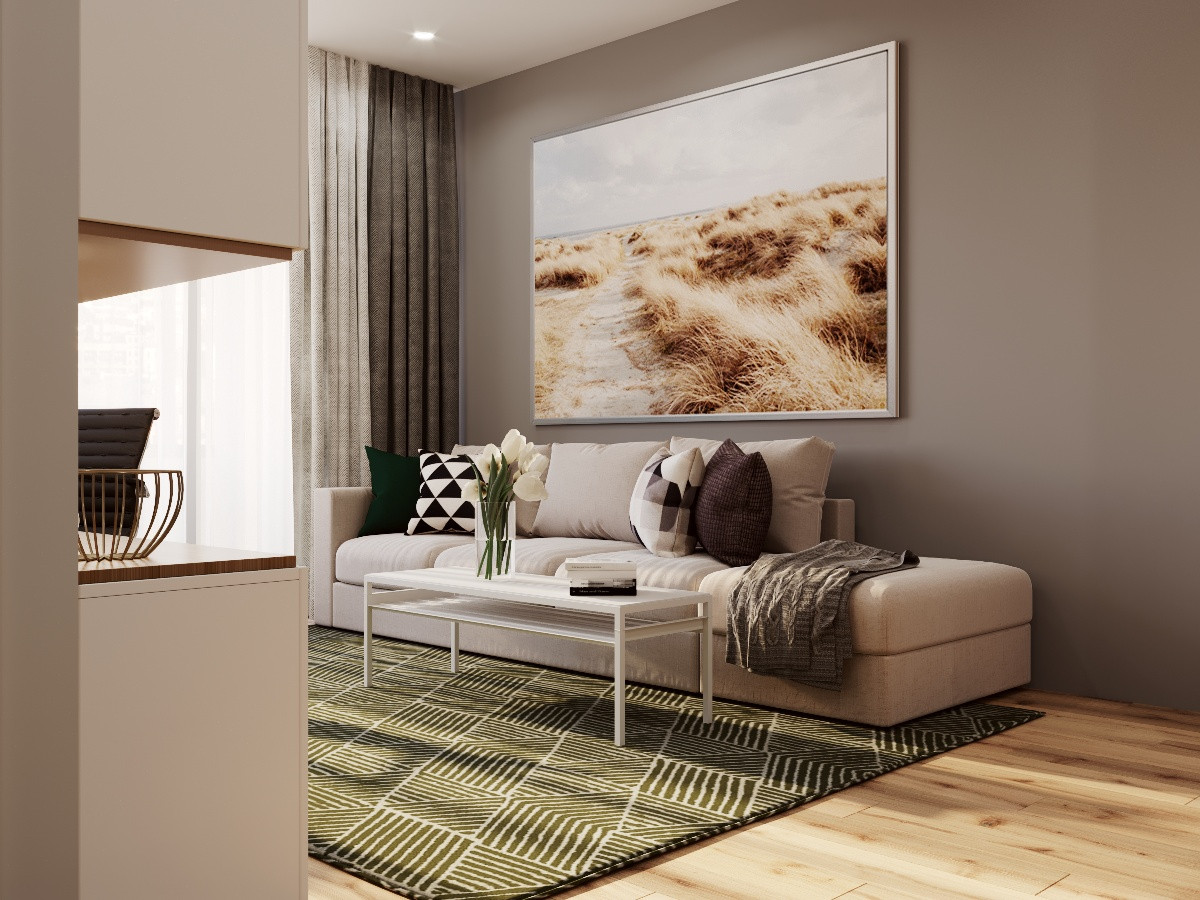 Дизайн проект квартиры  42 кв.м