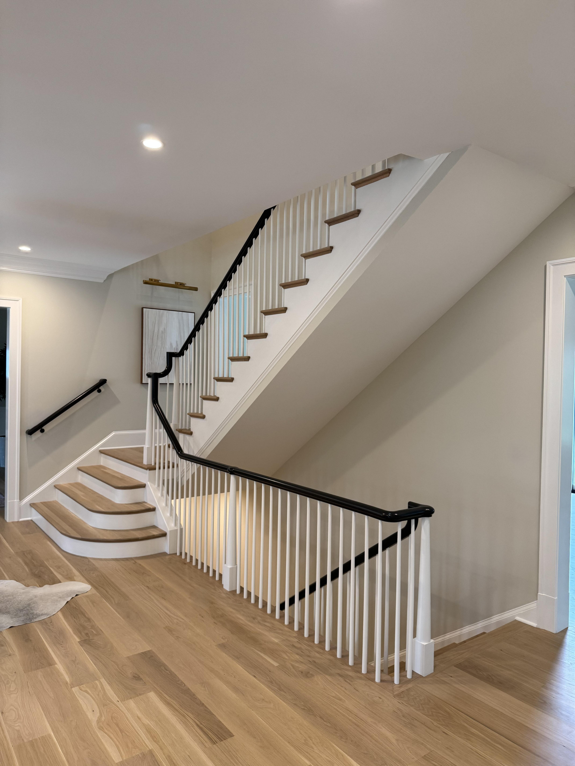 138_Elegant Double Bullnose Entry Stair, Bethesda, MD 20814