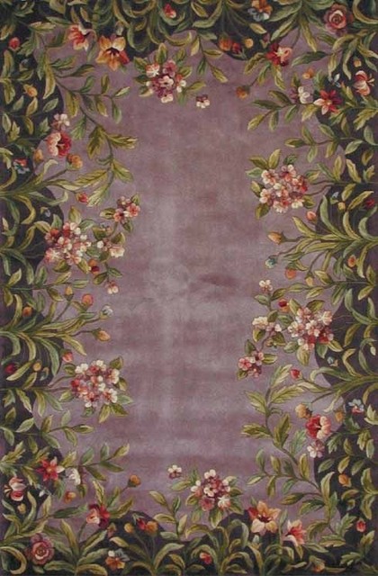 Emerald Garden 9006 Lavender Rug by Kas, 3 Ft 6 in X 5 Ft 6 in