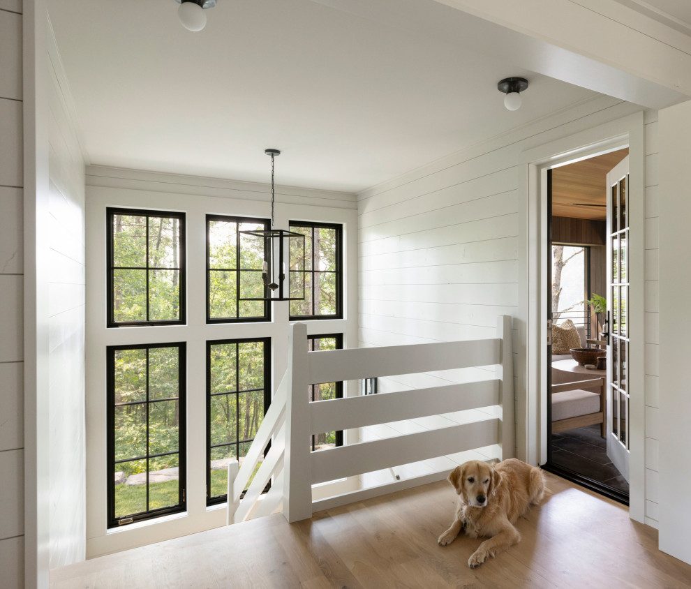 Staircase - rustic staircase idea in Minneapolis