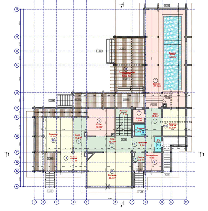 Архитектурные чертежи и 3d