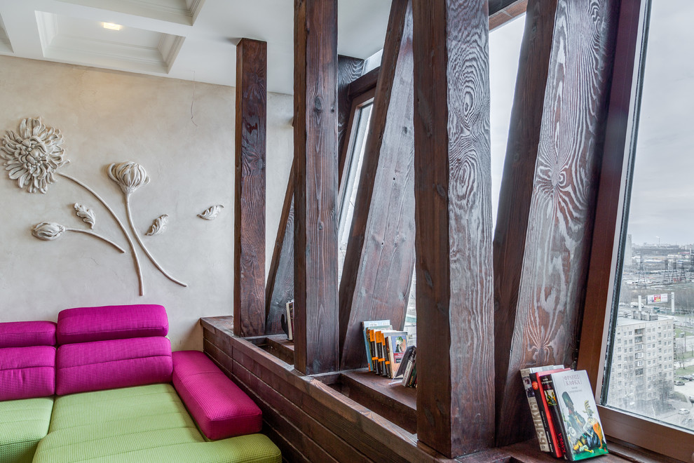 Пентхаус в Санкт-Петербурге. Мебель и отделка из массива.