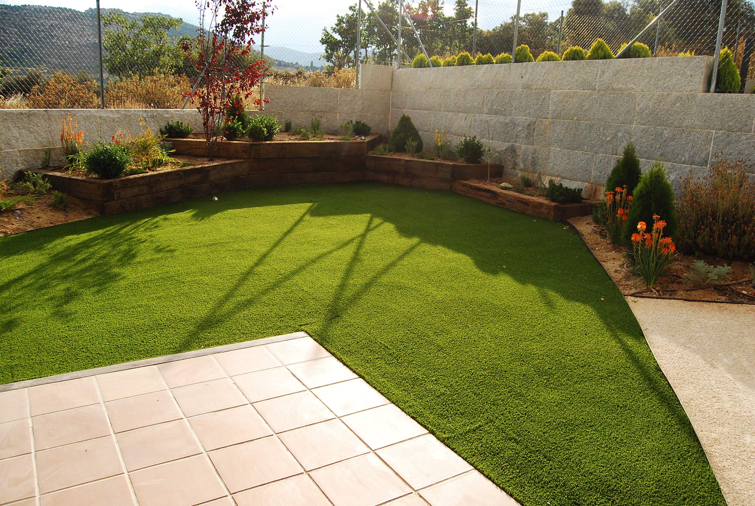 Un jardín accesible de mínimo mantenimiento