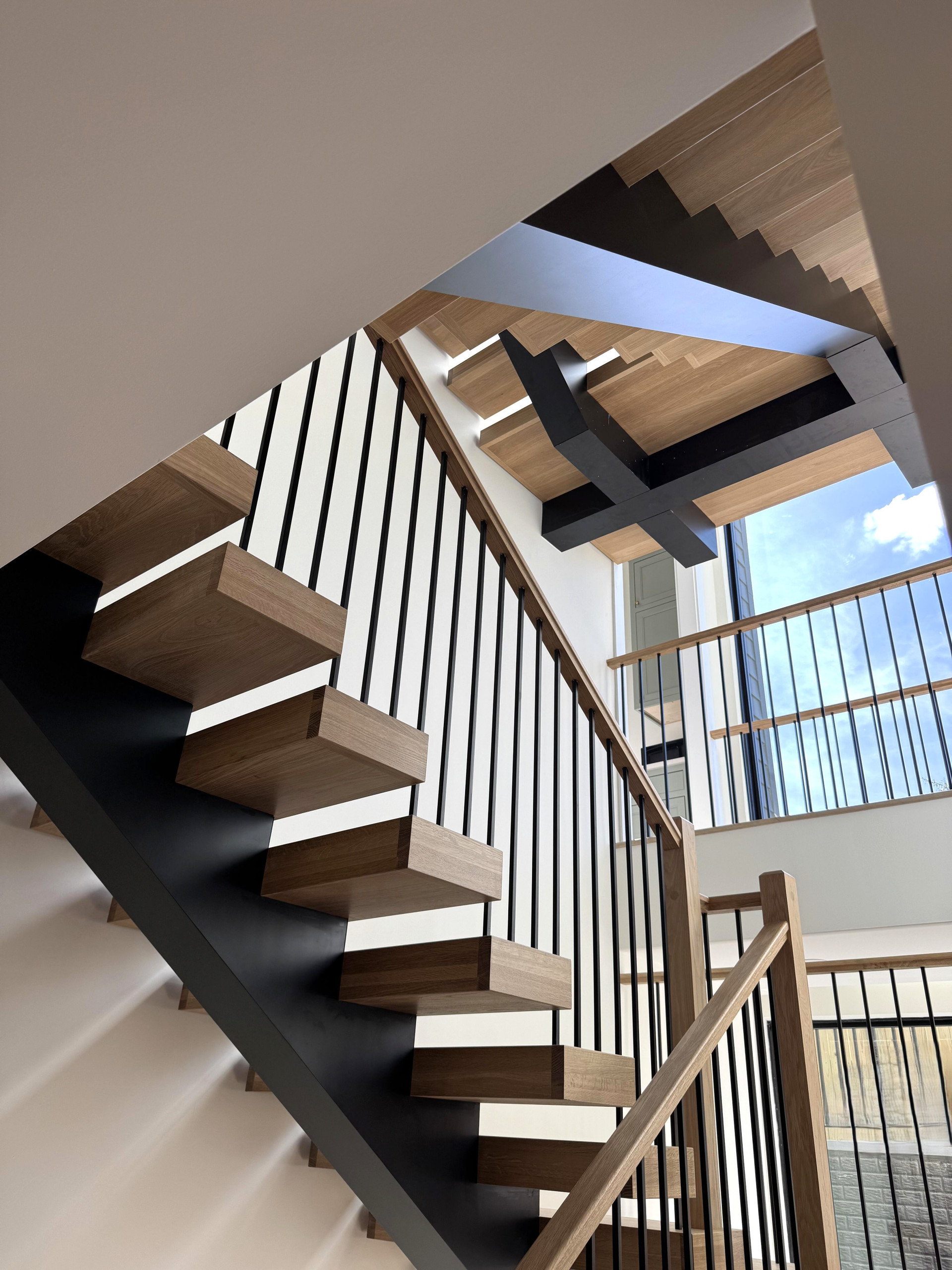139_Four-Story Modern Staircase, Arlington, VA 22207