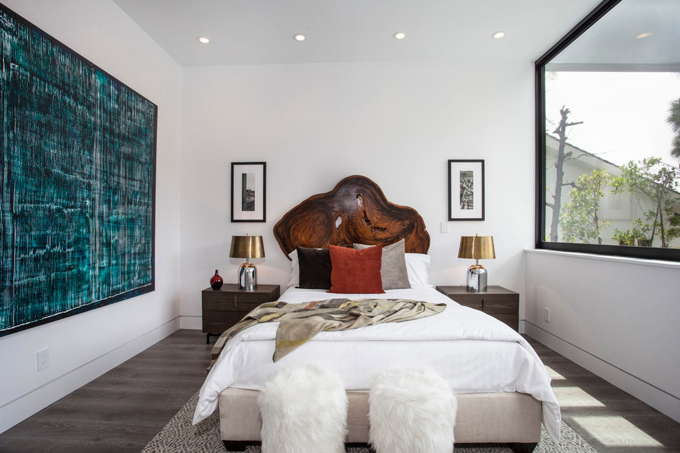 Contemporary bedroom in Los Angeles.