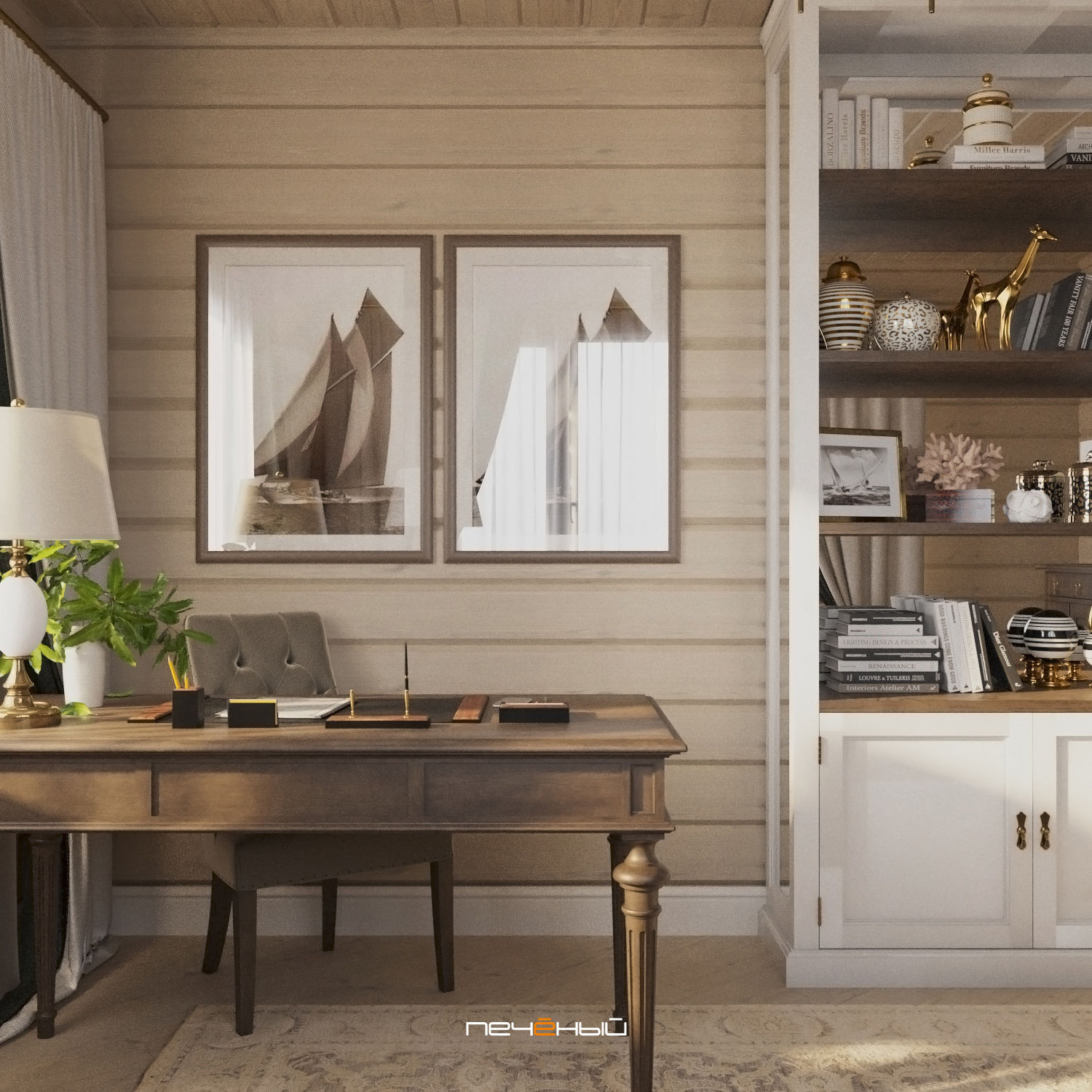 Дизайн интерьера загородного дома для большой семьи