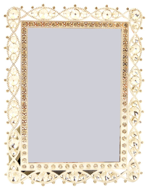 Monika Picture Frame Hand Set Clear Swarovski Crystal Holds 5x5 Monika Picture Frame Hand Set Clear Swarovski Crystal Holds 5x5 5x7 Frames By Ciel Collectables