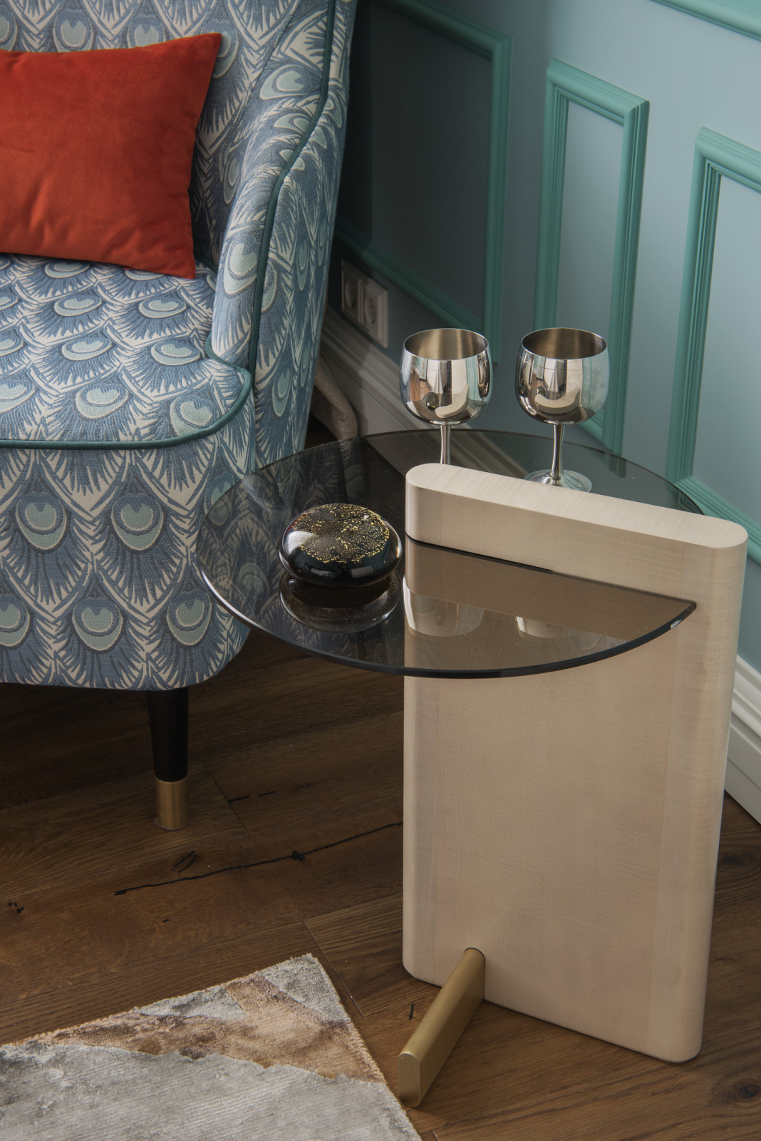 Спальня в цвете "тиффани"