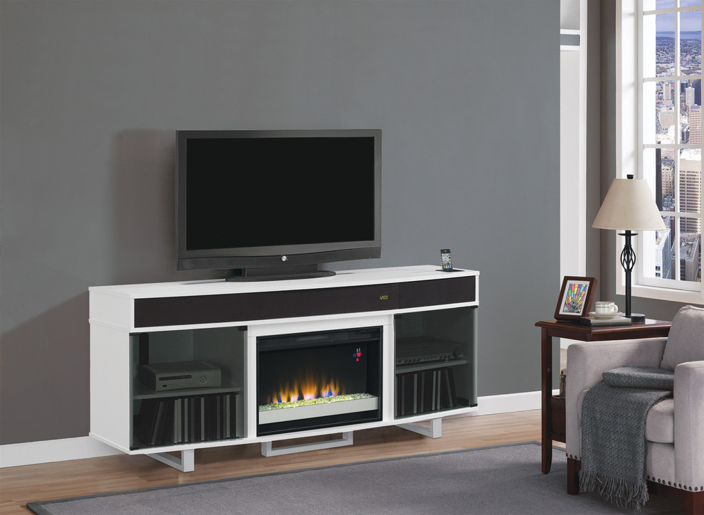 Enterprise Electric Fireplace Entertainment in White - 26MMS9626-NW145