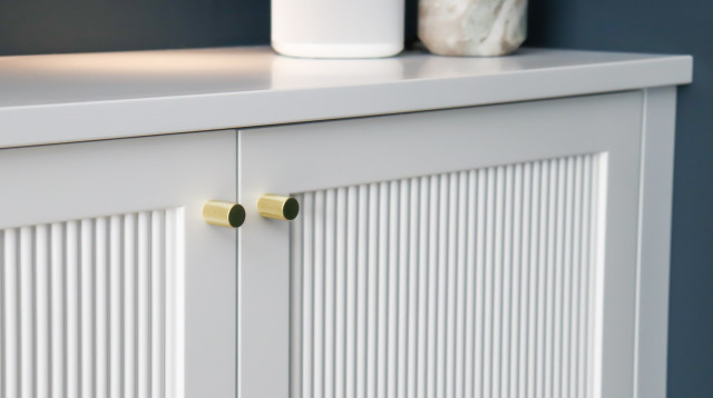 Reeded Alcove Units modern-vardagsrum