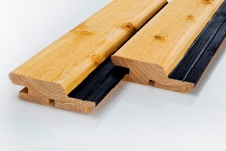 Sichtschutzwand Rhombus mit schmaler schwarzer Fuge