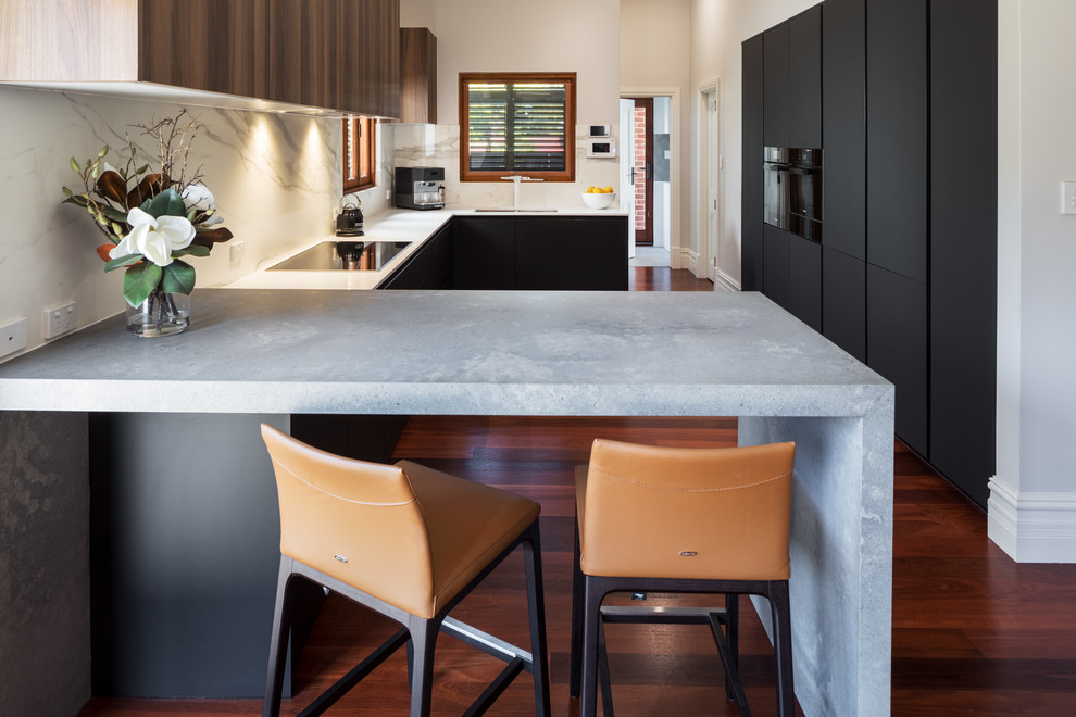 Design ideas for a large modern kitchen in Perth.