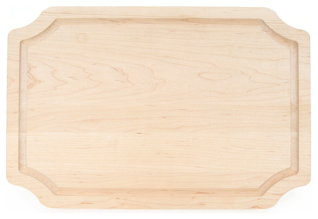 BigWood Boards Scalloped Cutting Board, Maple, Large