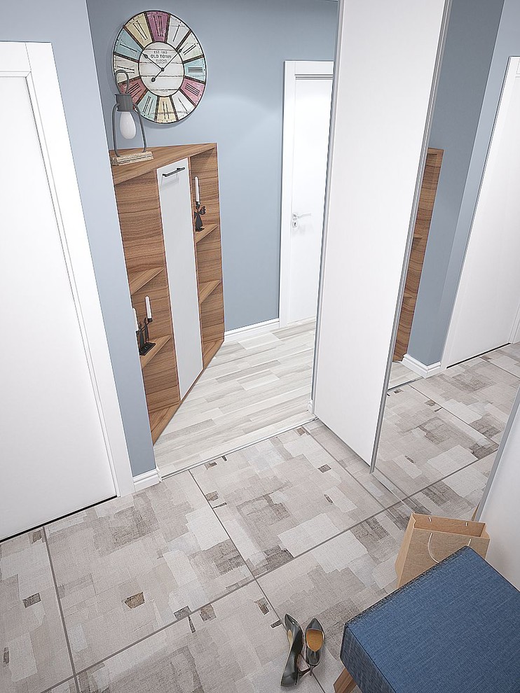 Дизайн евротрехкомнатной квартиры. Пложадь до 100 кв.м.