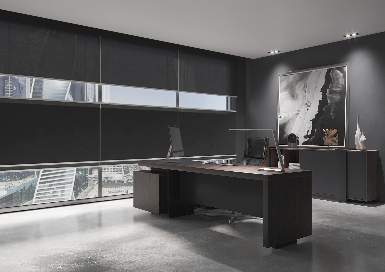 Дизайн и оформление окон в кабинете