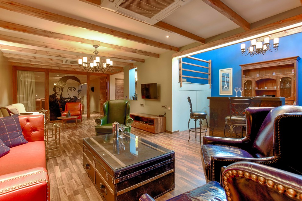 Inspiration for a contemporary home bar in Ahmedabad.